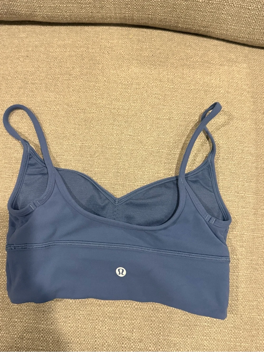lululemon athletica Longline V-Neck Bralette in Slate Blue